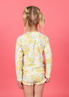 Mini Rashguard Top (Unisex) | Yellow Meadow - Kortni Jeane