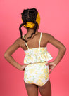 Mini Peplum Top | Yellow Meadow - Kortni Jeane