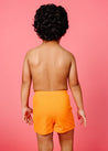 Mini Euro Shorts | Ribbed Flaming Orange - Kortni Jeane