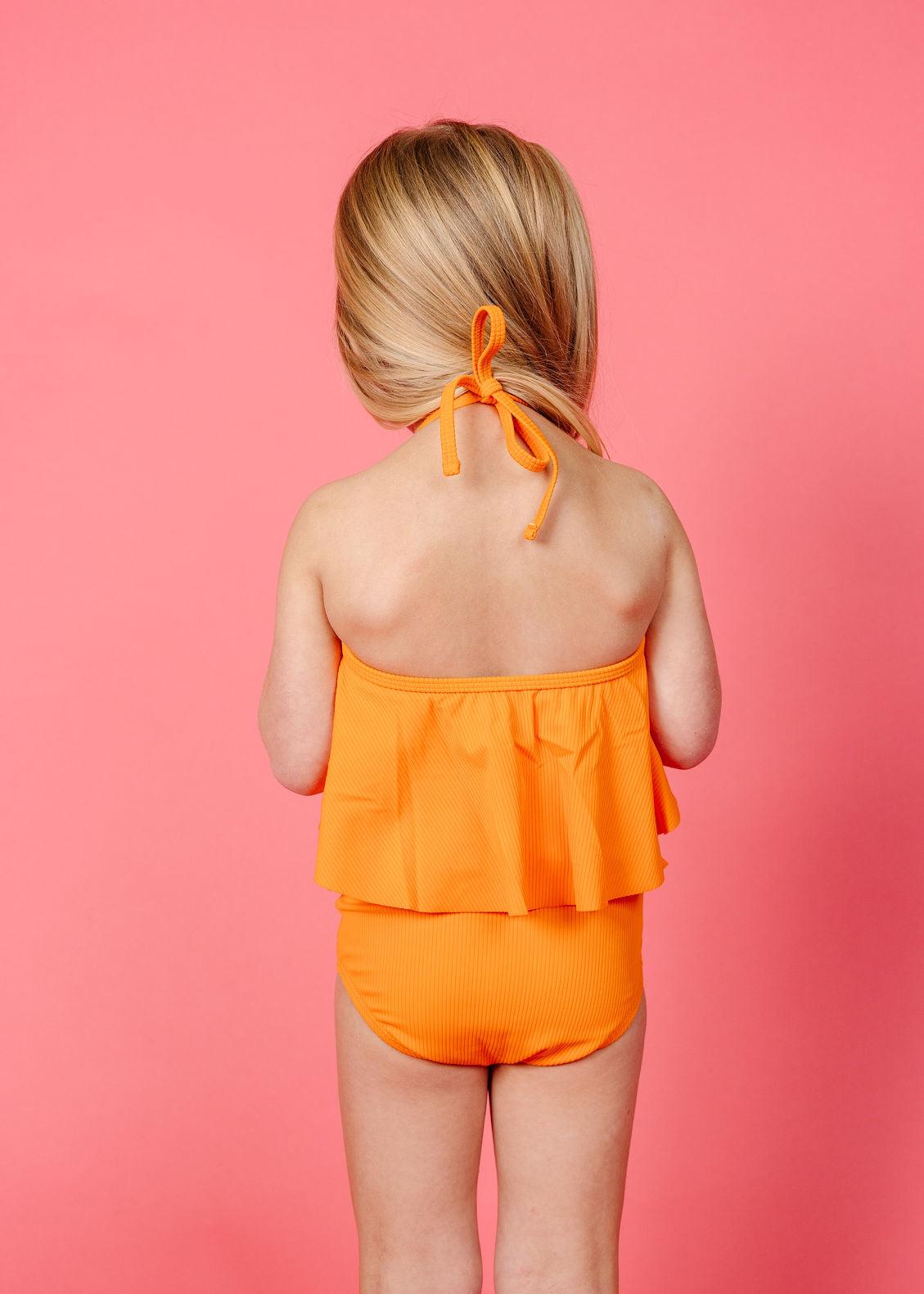 Mini Swing Top | Ribbed Flaming Orange - Kortni Jeane