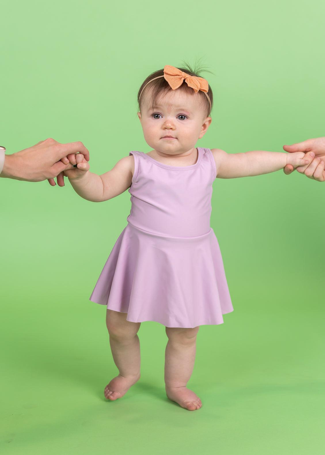 Baby Girl One-Piece Swimsuit - Just Lilac