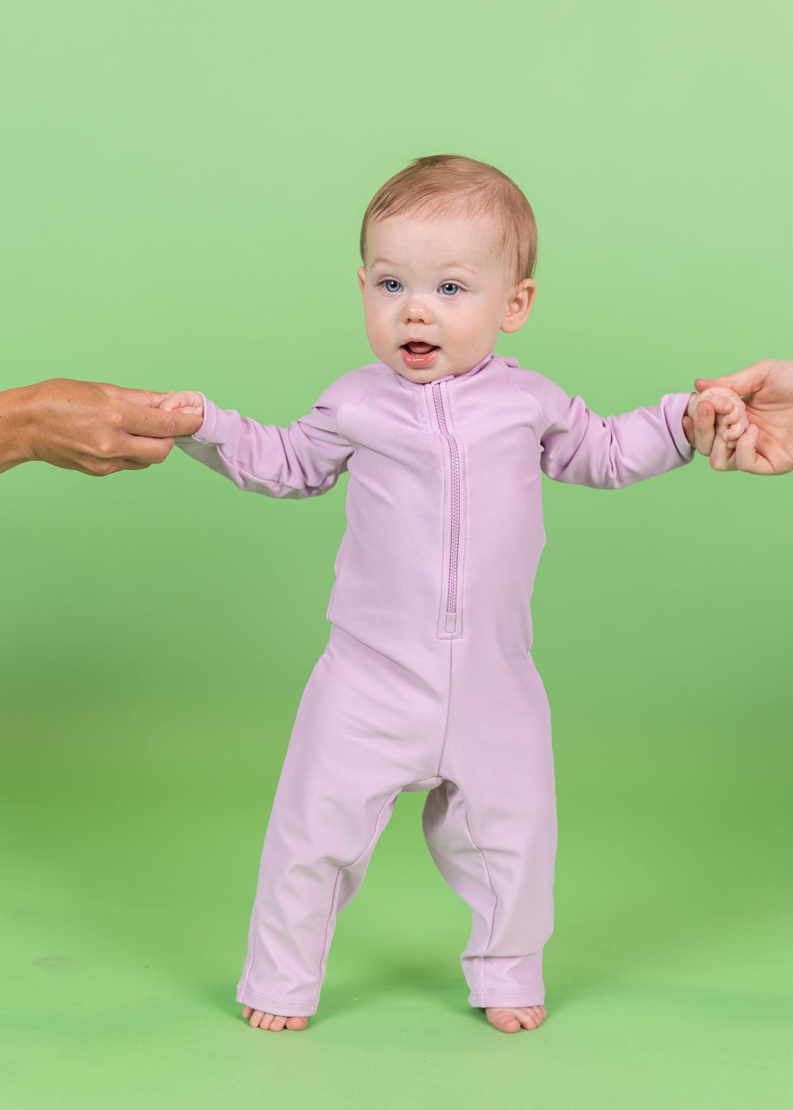 Baby Girl/Boy Swimsuit Rashguard One-Piece - Just Lilac