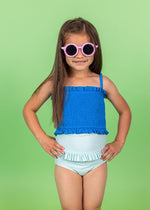 Girls High-Waisted Swimsuit Bottoms - Spearmint