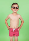 Boys Swimsuit - Shorts - Ribbed Roseate