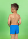 Boys Swimsuit - Shorts - Ribbed Electric Blue