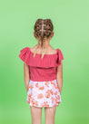 Girls High-Waisted Swimsuit Bottoms - Skirt - Painted Clams