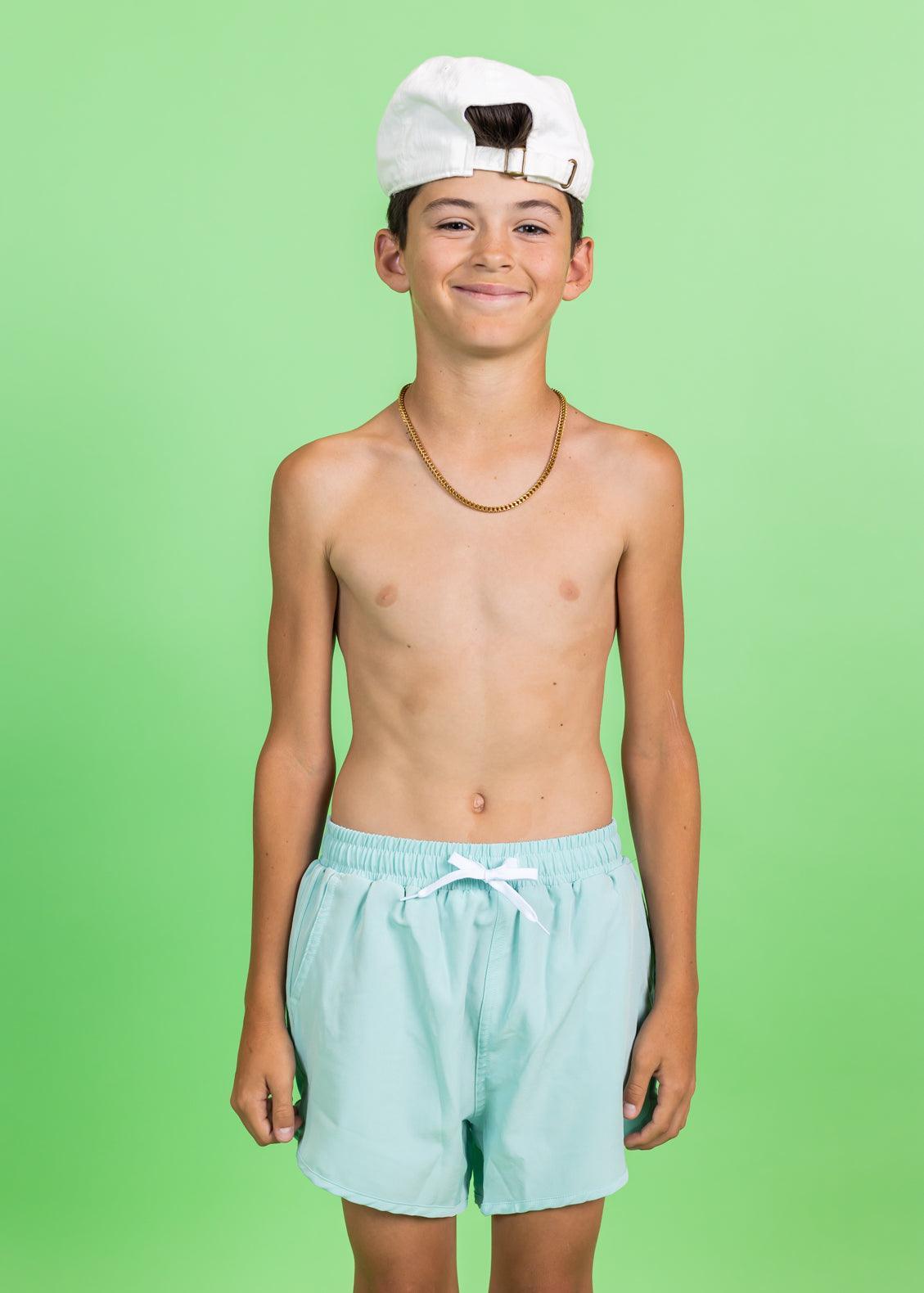 Teen Boy Swimsuit - Shorts - Spearmint