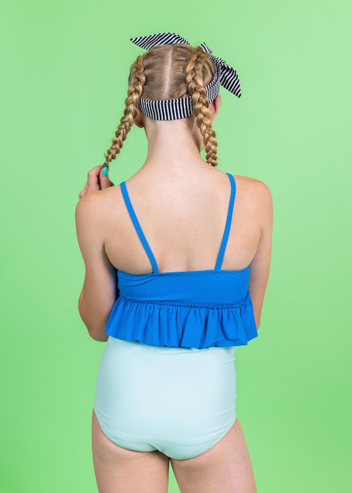 Teen Girl High-Waisted Swimsuit Bottoms - Spearmint