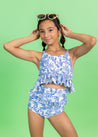 Teen Girl Crop Top Swimsuit - In The Tropics