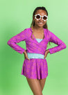 Teen Girl Swimsuit Rashguard Crop Top - Suns