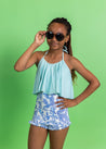 Teen Girl High-Waisted Swimsuit Bottoms - In The Tropics
