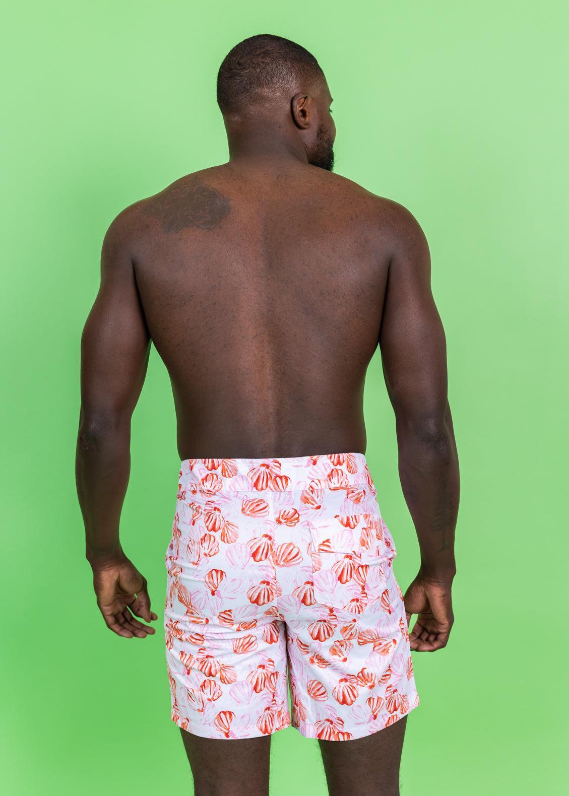 Mens Swimsuit - Trunks - Painted Clams