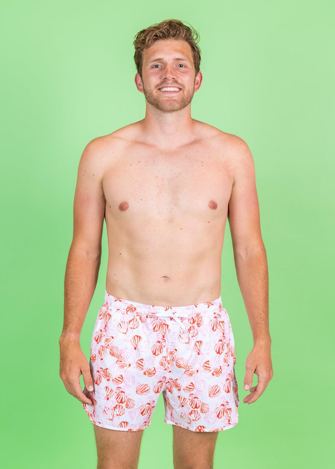 Mens Swimsuit - Shorts - Painted Clams