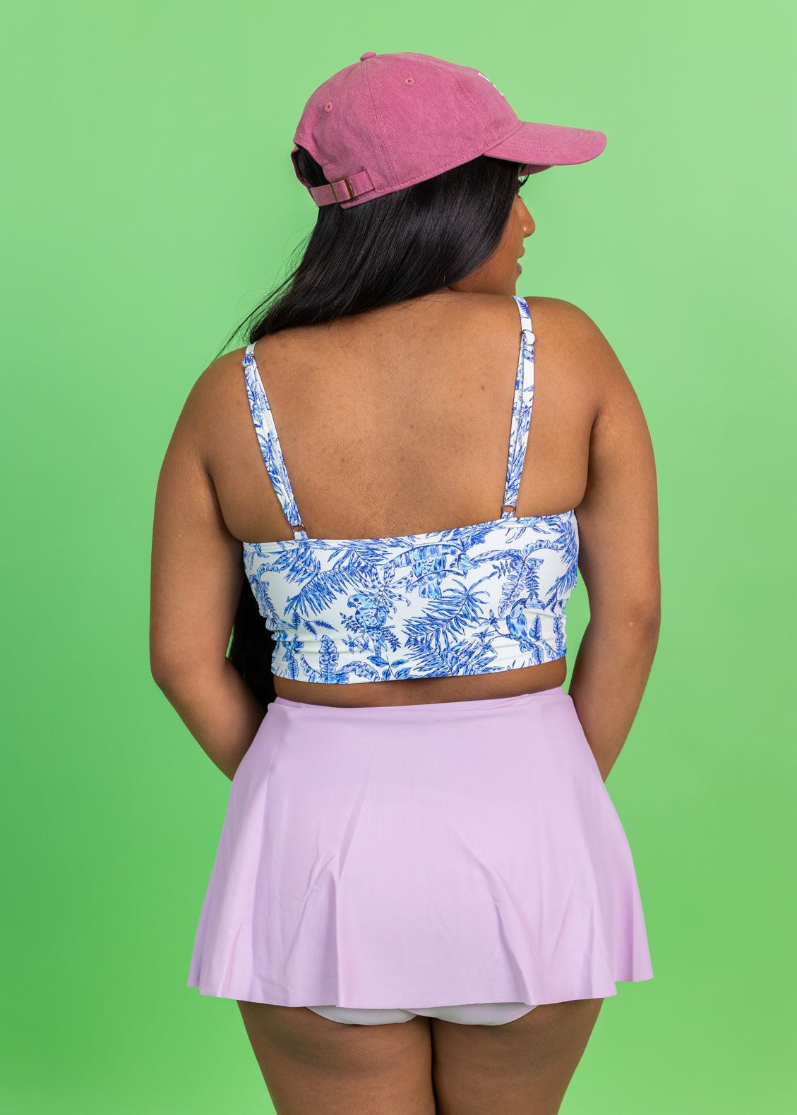 High-Waisted Swimsuit Bottom - Skirt - Just Lilac