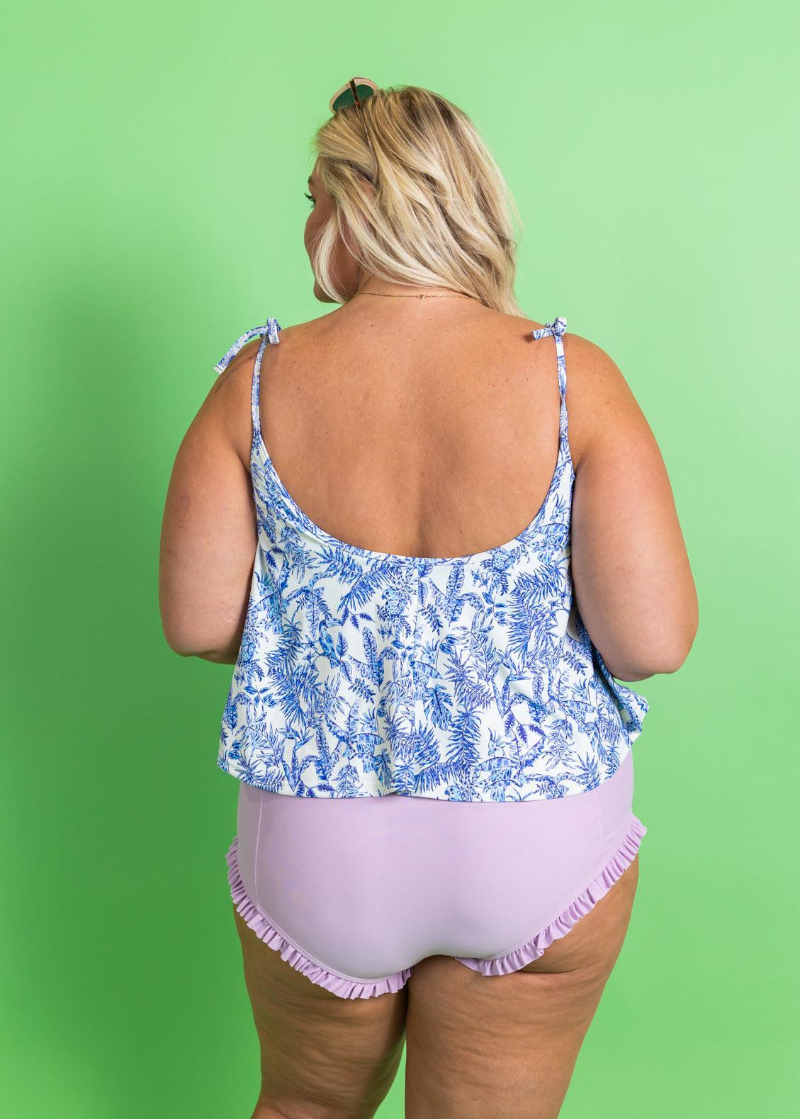 High-Waisted Swimsuit Bottom - Just Lilac
