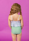 Mini Peplum Top | Mint Flowers - Kortni Jeane