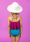 Mini High-Waisted Bottoms | Ribbed Tide Pool Blue - Kortni Jeane