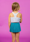 Mini Racer Back Top | Mint Flowers - Kortni Jeane