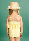 Girls High-Waisted Swimsuit Bottoms - Mellow Yellow