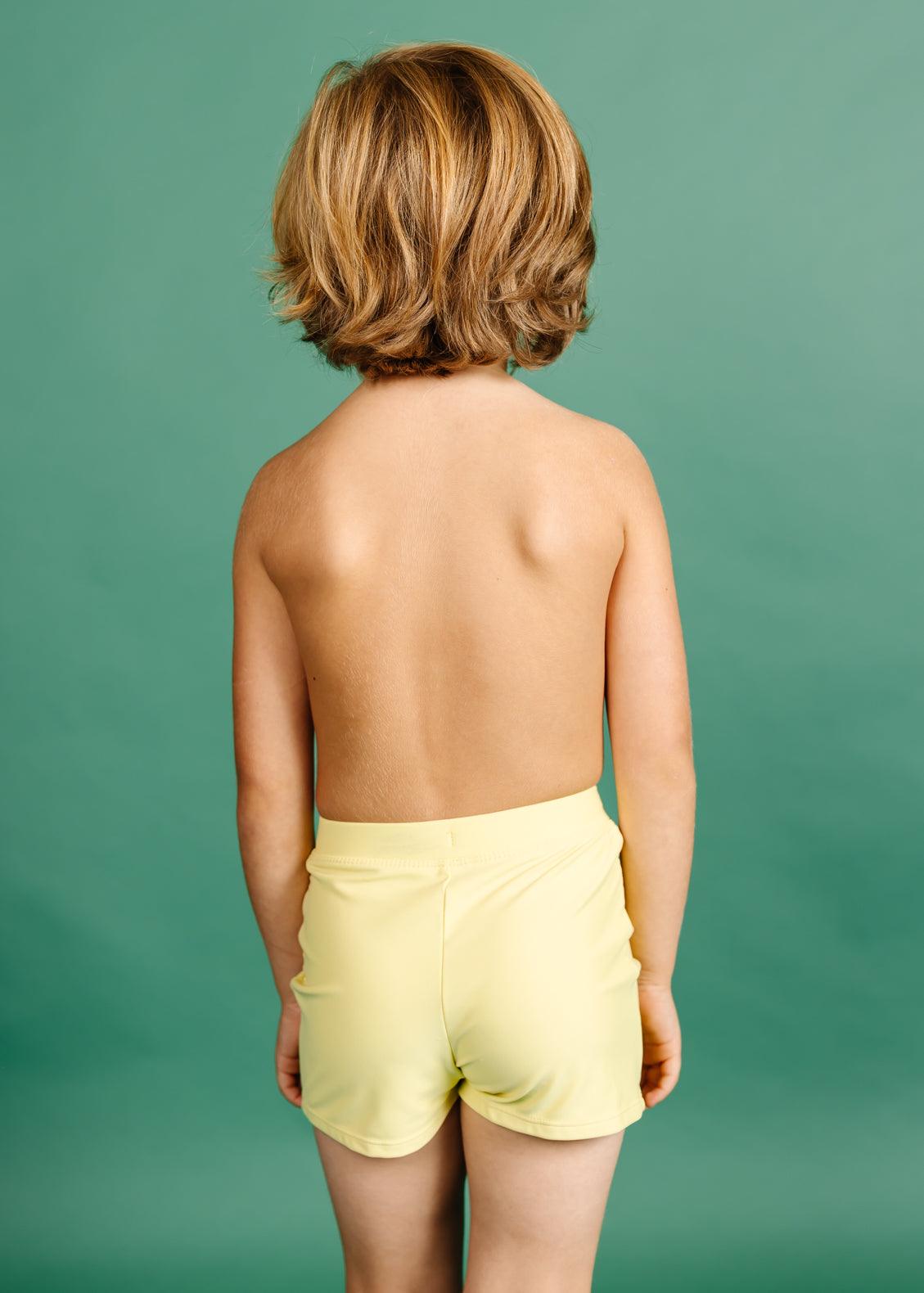 Boys Swimsuit - Shorts  - Mellow Yellow