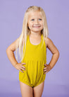 Girls One-Piece Swimsuit - Waffled Pear