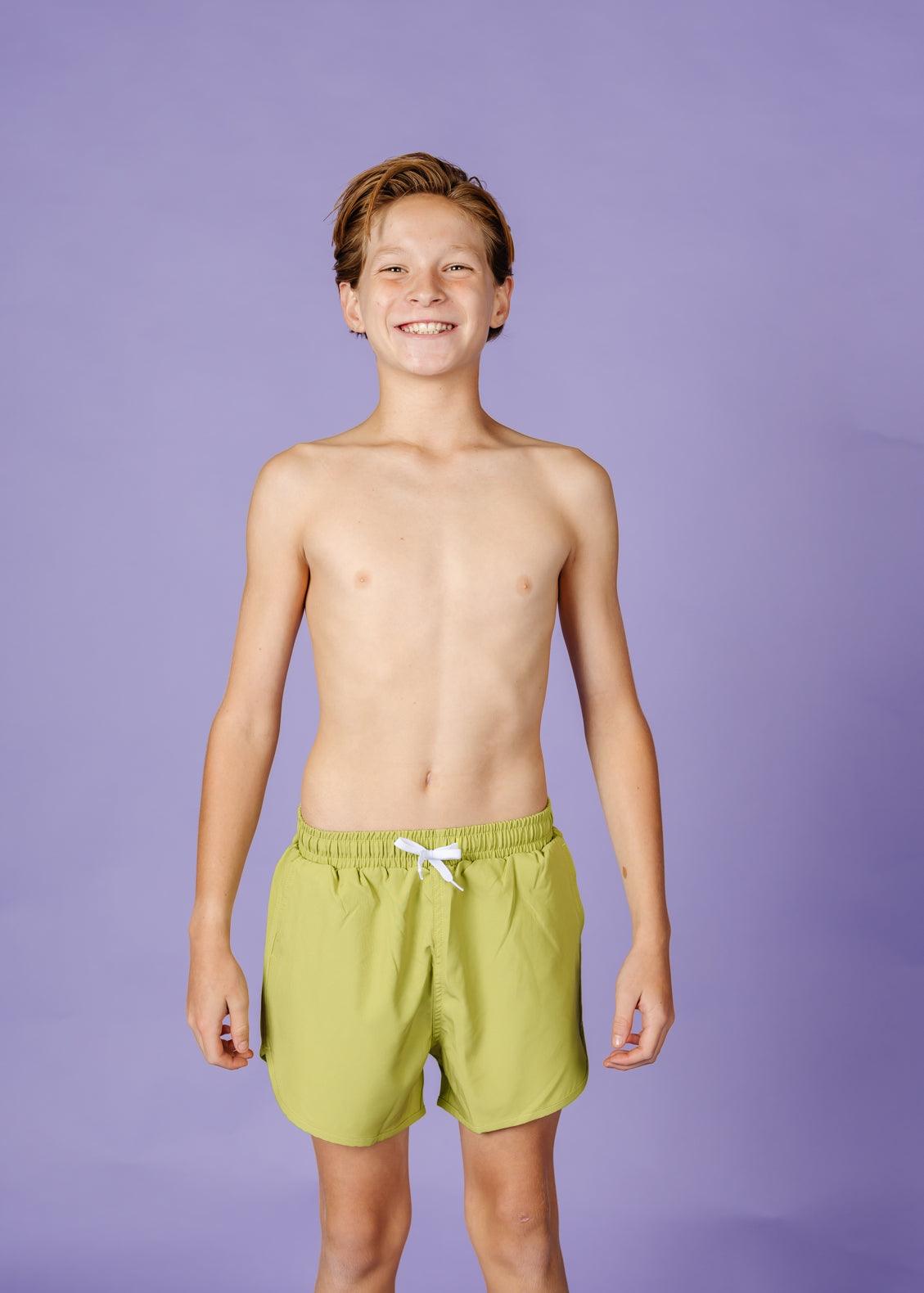 Teen Boy Swimsuit - Shorts - Pear