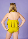 Teen Girl High-Waisted Swimsuit Bottoms - Waffled Pear