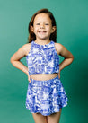 Girls High-Waisted Swimsuit Bottoms - Skirt - Island Living