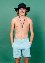 Mens Swimsuit - Shorts - Dusty Light Blue