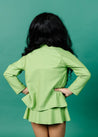 Girls High-Waisted Swimsuit Bottoms - Skirt - Sweet Pea Green