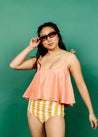High-Waisted Swimsuit Bottom - Vintage Triangles