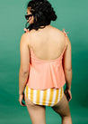 High-Waisted Swimsuit Bottom - Vintage Triangles