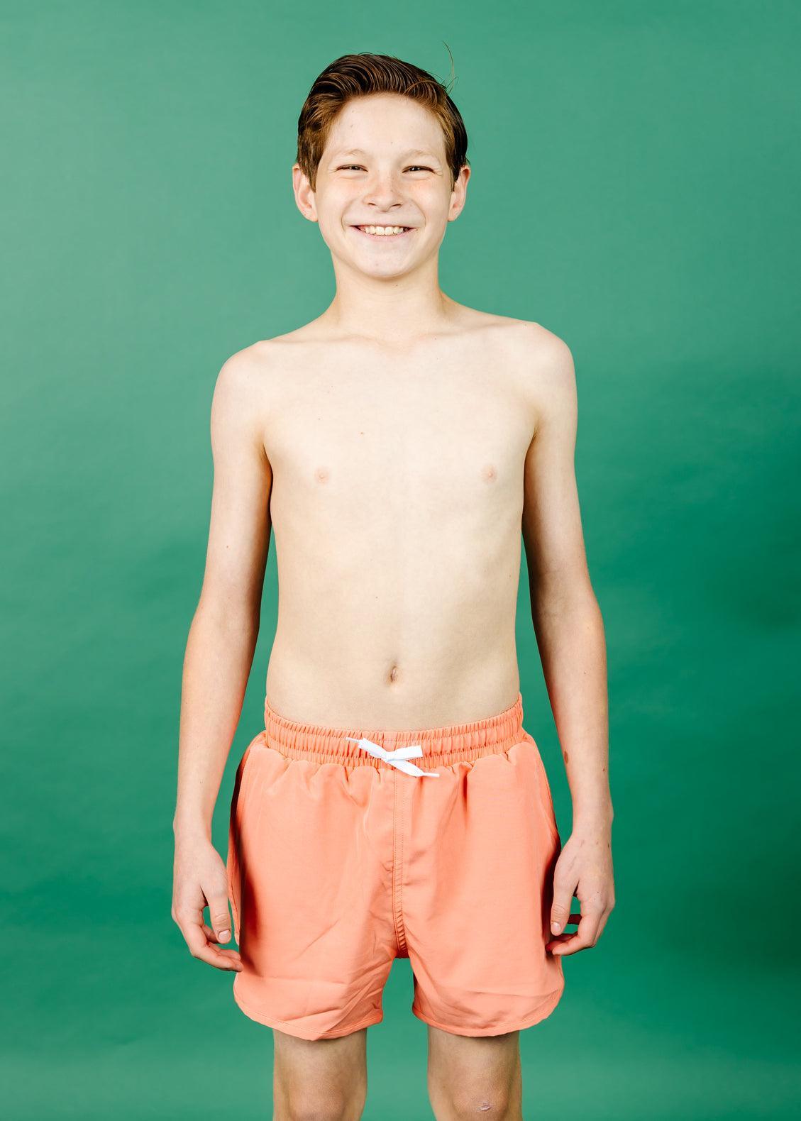 Teen Boy Swimsuit - Shorts - Melon