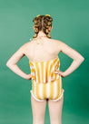 Teen Girl Crop Top Swimsuit - Vintage Triangles