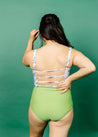 High-Waisted Swimsuit Bottom - Sweet Pea Green