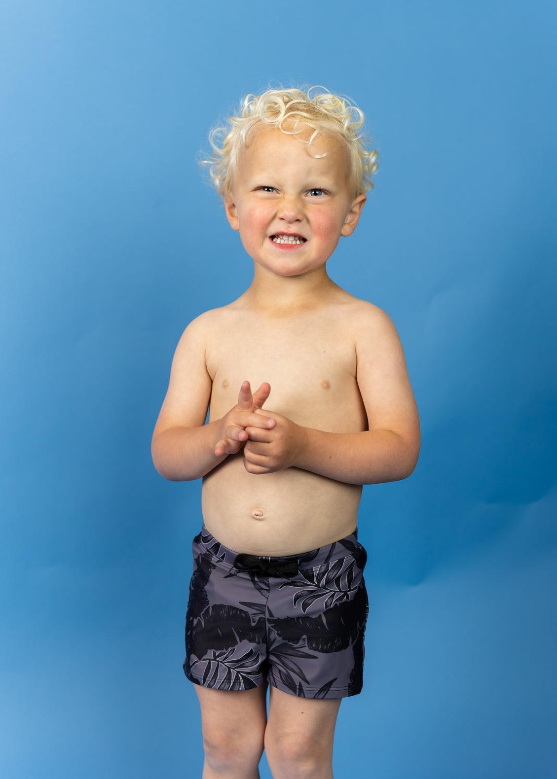 Boys Swimsuit - Shorts - Tropical Night