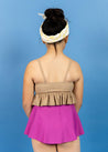 Teen Girl High-Waisted Swimsuit Bottoms - Skirt - Berry