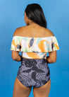 High-Waisted Swimsuit Bottom - Tropical Night