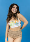High-Waisted Swimsuit Bottom - Ribbed Sand Brown
