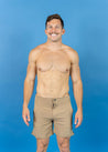 Mens Swimsuit - Shorts - Sand Brown