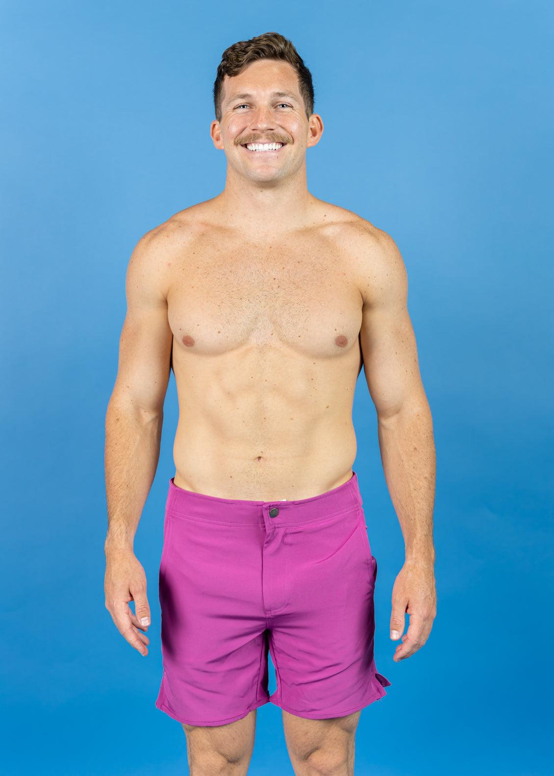 Mens Swimsuit - Shorts - Berry